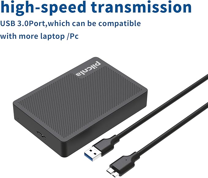 Ultra Slim Portable External Hard Drive USB3.0 HDD Storage for XboxPS4/5PCDesktopLaptopMacBookChromebook (HDD1.2-1TB)