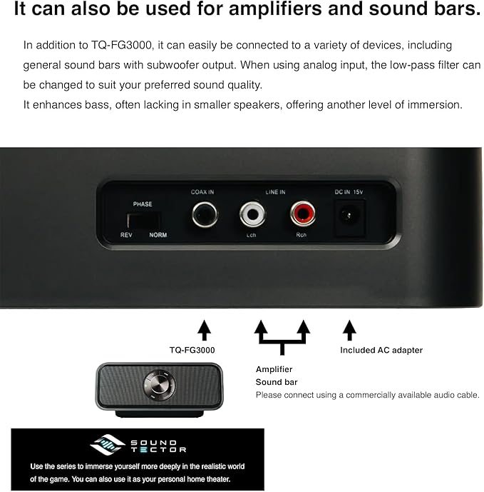 PIONEER Sound TECTORDesktop Gaming SpeakerSlim Powered SUBWOOFER with HVT Systemsuppresses unwanted VibrationCompact and 2.9 inch Thickness subwoofer TQ-WG3000