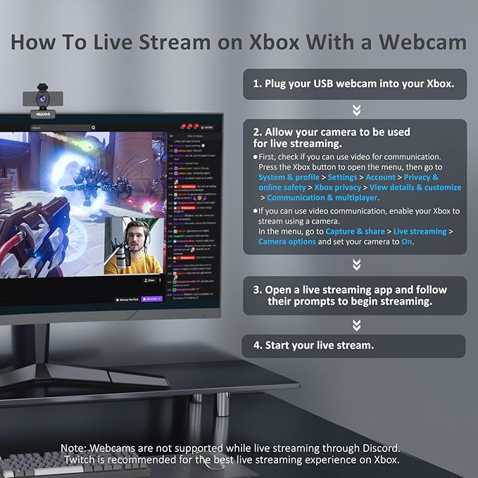 NexiGo N60 1080P Webcam with Microphone Software Control &amp Privacy Cover USB HD Computer Web Camera Plug and Play for Zoom/Skype/Teams Conferencing and Video Calling