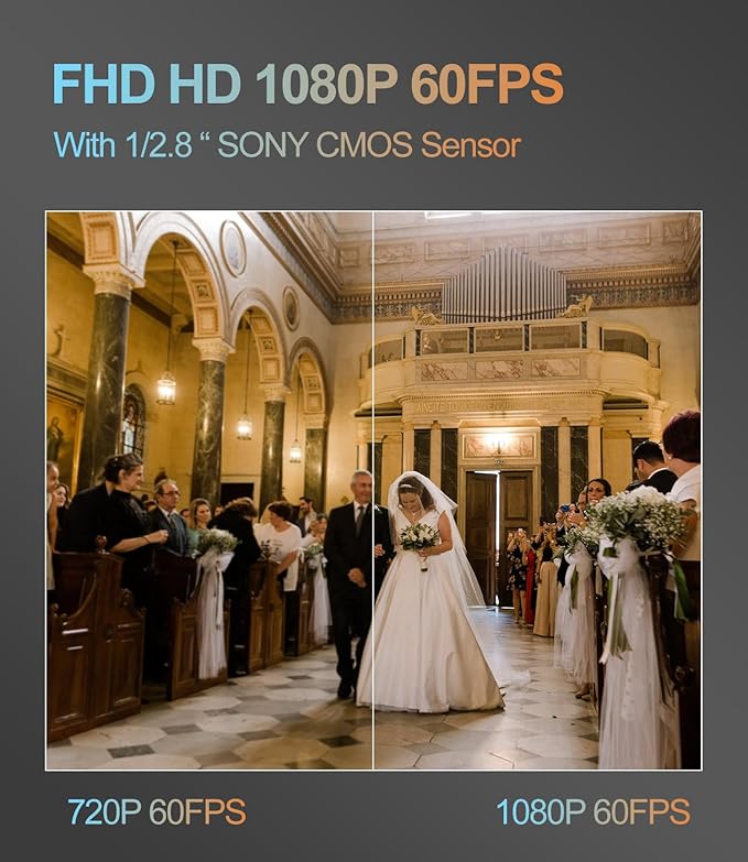 NDI PTZ CameraAi Auto Tracking30X Optical ZoomFHD1080P 60fps PTZ Camera with HDMI LAN USB SDI POEfor Church Worship Education Events vMix OBS Wirecast RP-HD66A-30N