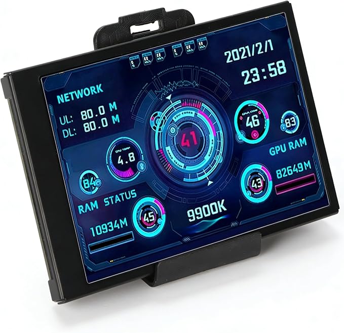 Pomya 3.5 Inch USB Mini Monitor 320x480 Resolution Gaming Wall Mountable