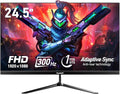 Gawfolk 24.5 Inch PC 300Hz Gaming Monitor FHD 1080p ScreenAdaptive Sync1ms Without Bezel 98% sRGB 178 ° Angle View HDMI、DisplayPort Compatible with wall mounting 75 * 75MM - Black