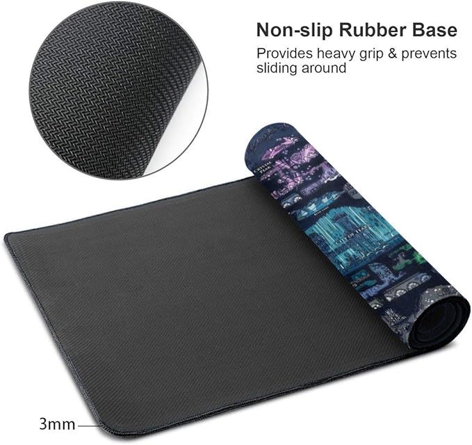 Mouse Pad Large Gaming Mouse Pad Mat Extended Size Mousepad for Computer Desktop PC Laptop Keyboard Pad Desk Pad with Anti-Slip Rubber Mat Base