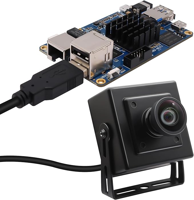 MMlove 12MP USB Camera 4K 30fps 1080P 120fps High Speed USB Camera 102° No Distortion Lens Wide Angle Webcam for Streaming Teaching Machine Vision PC Laptop Raspberry Pi
