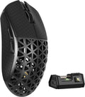MAMBASNAKE M5 Ultra Carbon Fiber 8KHz Wireless Gaming MousePAW3950 Sensor 42K DPI39g Lightweight Tri-Mode 2.4GHz/BT/Wired Computer MiceWeb Driver Supportfor Win/Mac/FPS/MOBA/Esports-Black(B)