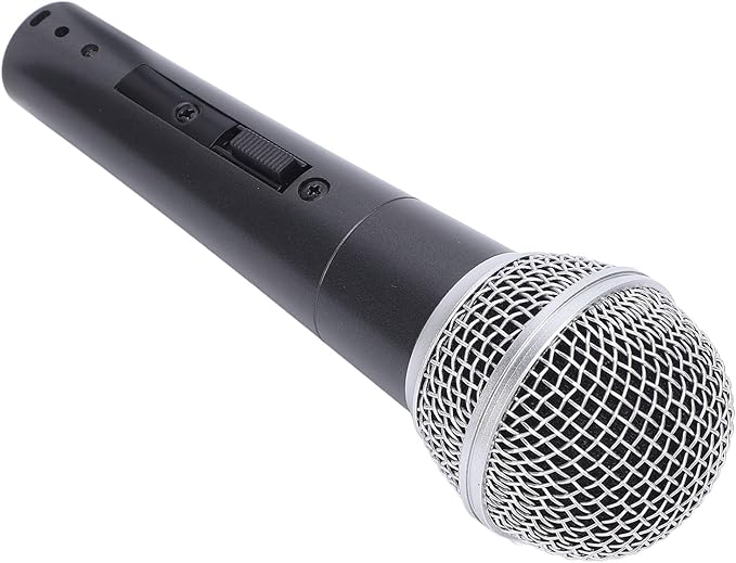 SUNGOOYUE Dynamic Microphone Set for Active Speakers Mixers Amplifiers Handheld Microphone with Cardioid Pattern and Improved Sound Quality for Live Performancesconferences (Black)