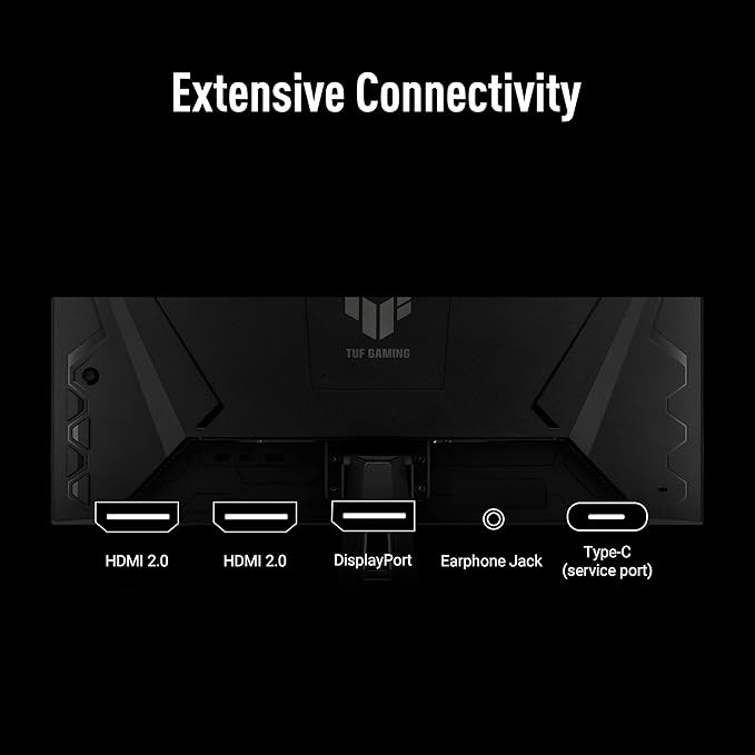ASUS TUF Gaming 27” 1440P Monitor (VG27AQL5A) – QHD (2560 x 1440) 210Hz 0.3ms Fast IPS Extreme Low Motion Blur Sync Speakers DisplayWidget Center Gaming AI Height Adjustment 3 yr Warranty