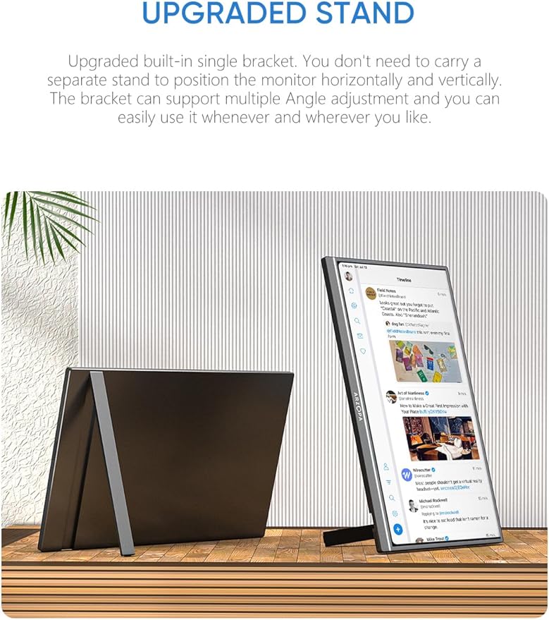 ARZOPA Portable Monitor &amp Sleeve 17.3'' 1080P FHD Laptop Monitor &ampPU Sleeve Bag Combination