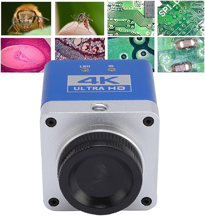 4K HD Webcam 8.3MP Digital Industrial Camera 1/1.8 inch CMOS Sensor Professional Digital Webcam for Photo Video Lab Industry Use
