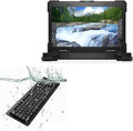 BoxWave Keyboard Compatible with Dell Latitude 7330 Rugged Extreme Laptop (13 in) - AquaProof USB Keyboard Washable Waterproof Water Resistant - Jet Black