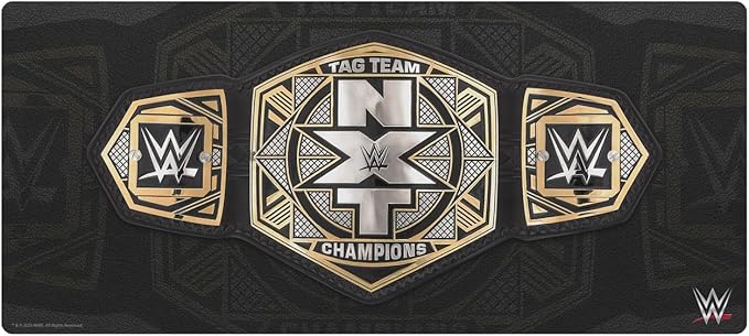 Head Case Designs Officially Licensed WWE NXT Tag Team Championship Title Belts 37.4 x 15.75 x 0.16 inches (900 x 400 mm) - XL Gaming Office Desk PC Keyboard Mouse Mat Pad
