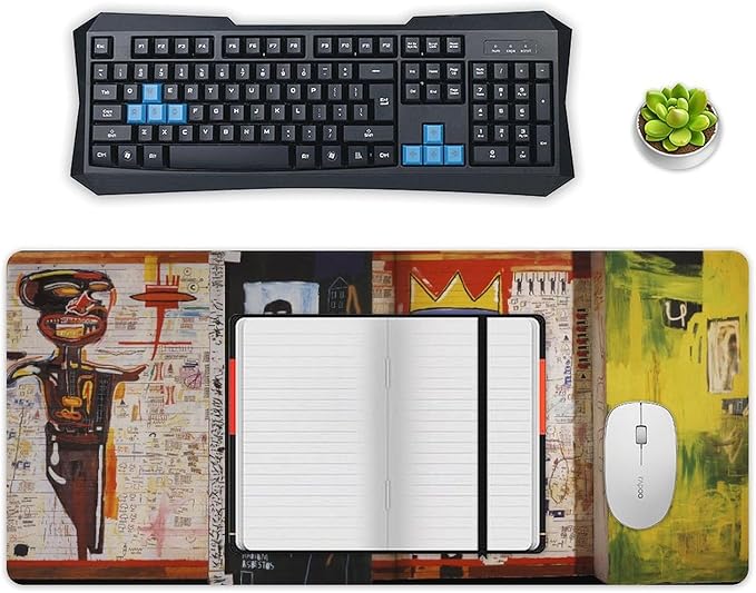 Jean Michel Basquiat Grillo Art Mouse Pad for Home Office Gaming 40x90cm