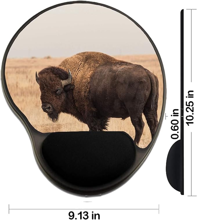 MSD Mousepad Wrist Rest Protected Mouse Pads Mat with Wrist Support IMAGE ID: 34338197 Bison
