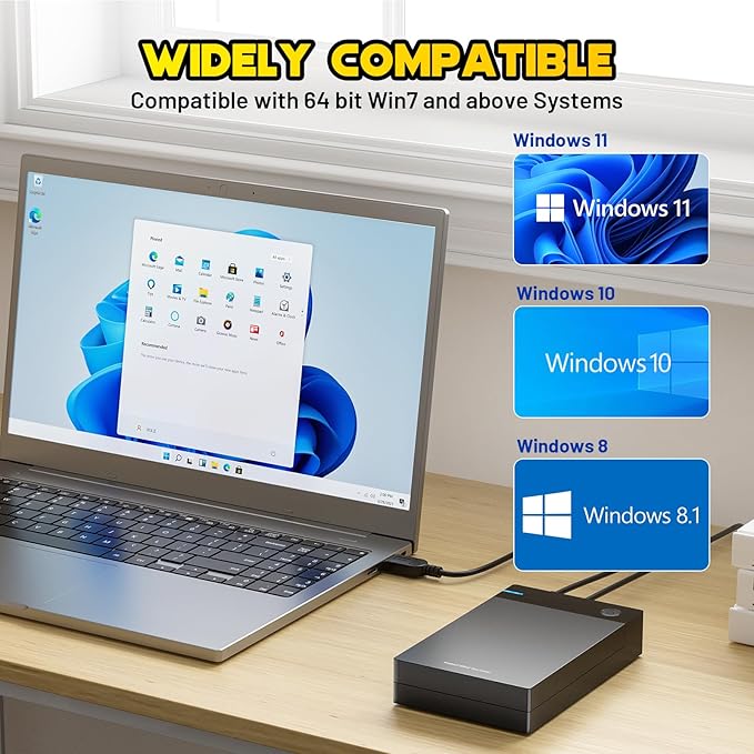 Kinhank 12T External HDD with 96000+ Classic GamesRetro Game Hard Drive Include 6000+ 3D Games USB 3.0 12tb Portable Game Hard Drive Disk Console for Win 7/8/10/11