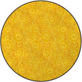 Yellow Office Chair Mat Round Floor Mat for Home Non Slip Multi-Purpose Desk Chair Mat Rug for Hardwood Tile Floor Carpets Little Spiral Spots Like Hot Summer Day Diameter 35.4 in