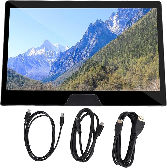 Portable Monitor 11.6 2.5K 120Hz FHD Touchscreen Built in Speakers Multimedia Interface Second External Screen for Laptop PC