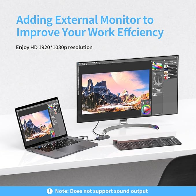 USB 3.0 to hdmi Adapter&ampUSB c to hdmi Adapter 2 in 1ZIYUETEK 5-in-1 USB C and USB3.0 Docking Station Suitable for MacBook Pro/Air/M1/M2/Mac Windows7/8/10/11 Android 7 and Above