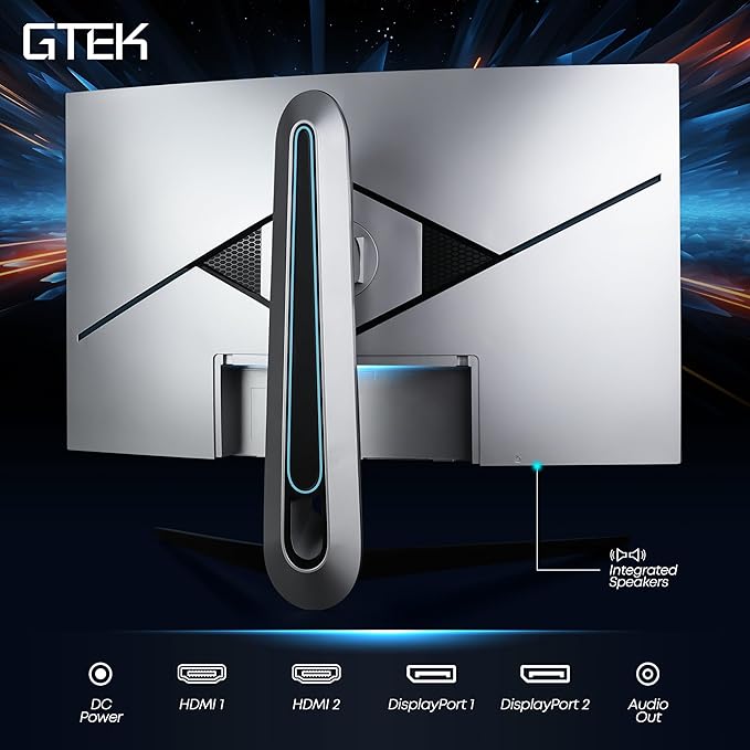 GTek 240Hz 2K Gaming Monitor 27 Inch Display Full WQHD 2560 x 1440P Extreme Low Motion Blur Fast IPS 1ms MPRT DisplayPort/HDMI VESA - Q2740P (Renewed)