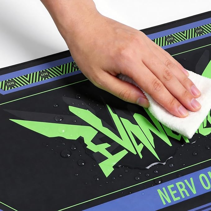 Mouse pad - Inspired by NERV &amp Evangelion Sci-Fi Aesthetic Large 35.4x15.7 Anime-Themed Gaming Desk Mat