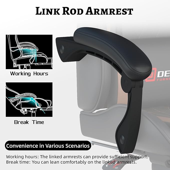 Ergonomic Gaming Chair with Footrest and Lumbar Massage Racing Office Chair High Back Computer Desk Chair with Headrest Pillow for Adults Video Game Chair for PC Gamer (1001-Brown)