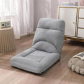 NaKeah Foldable Lazy Sofa Chair 5-Position Adjustable Floor Chair Padded Gaming Recliner for Reading Living Room Bedroom IndoorE