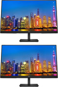 HP Series 3 Pro 27-inch 327ph Full HD (1920 x 1080) 100Hz 5ms LCD IPS Monitor 2-Pack Bundle Eye Ease HDMI VGA DisplayPort Integrated Speakers