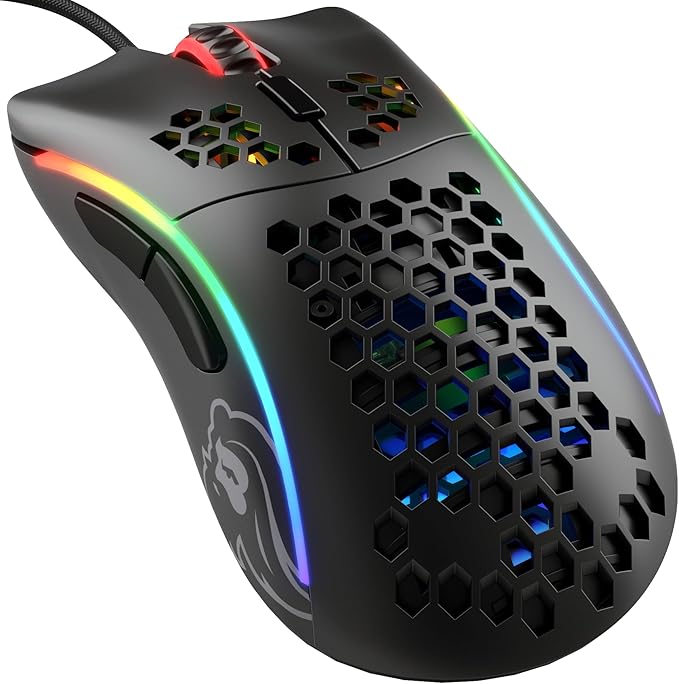 Glorious Model D- (Minus) Lightweight Gaming Mouse Matte Black (GLO-MS-DM-MB) (Renewed)