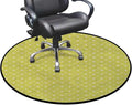 Yellow Round Area Rug Swivel Chair Mats for Hardwood Floor Washable Waterproof Spill Mat Anti-Slip Floor Protector Little Dots and Tiny Cute Sweet Hearts Pattern Diameter 39.4 in