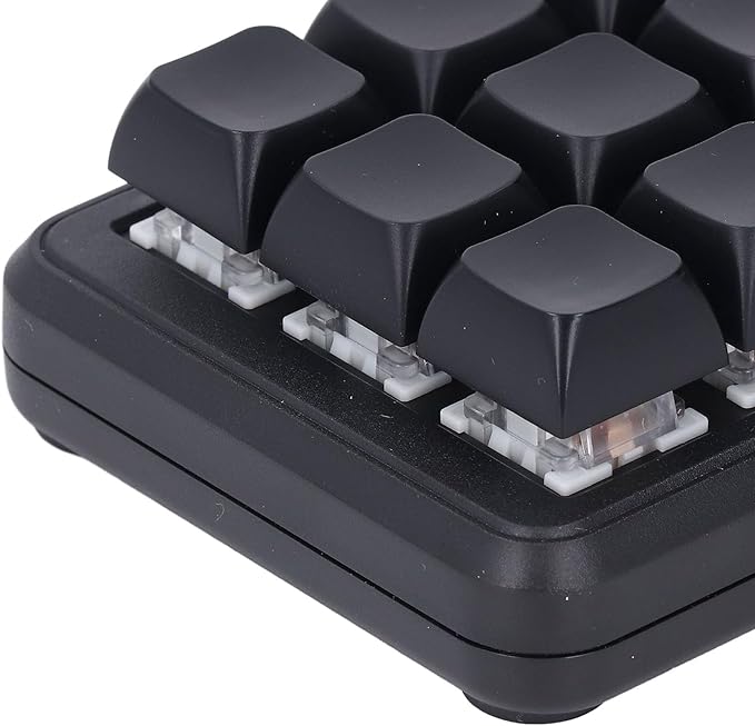12 Keys Keyboard with Blue Switch and RGB Light Mini One Handed Mechanical Keyboard for Gaming Office