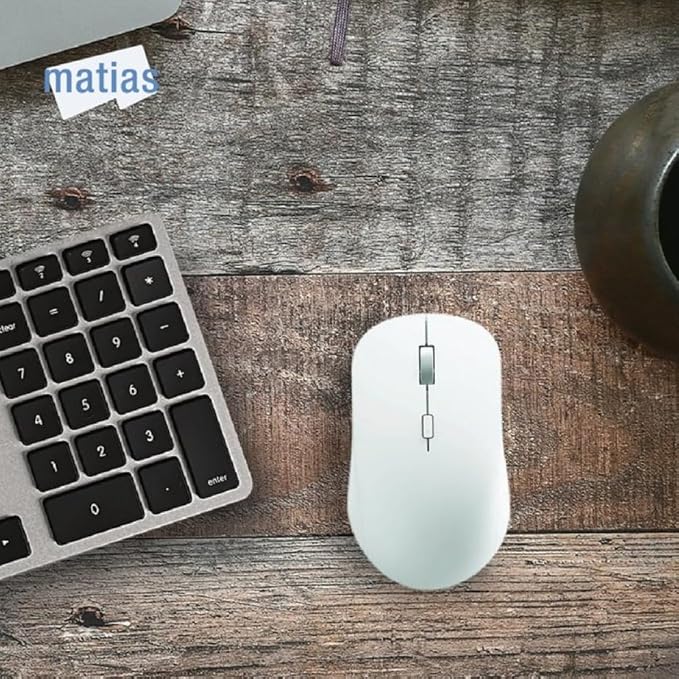 Wireless USB-C Mouse for All Laptops - Comfortable and Compact Design Optical Sensor Bluetooth Connectivity AA Battery Powered World's Smallest USB-C Receiver - Compatible with All Computers