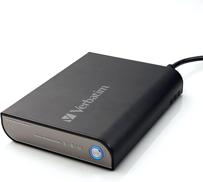 Verbatim Professional Quad-Interface 1 TB (USB/ FW400/ FW800/ eSATA ll) Desktop External Hard Drive 96798 (Black)