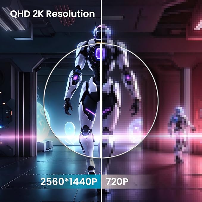 ArcticPro 27inch Gaming Monitor 300Hz QHD 2560 * 1440p IPS 1ms Response Time Adaptive sync 3-Sided Frameless Anti-Blue Light Ultra Slim 132% sRGB with DP Cable up to 300Hz DP*2 HDMI*2