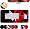 Mouse PadLarge Desk Mat Set 4in1 XL Mousepad + Keyboard Wrist Rest+Mouse Wrist Rest+Coaster with Ergonomic Desk Pad for Home Office Table Computer Cover -Wolf and Fox
