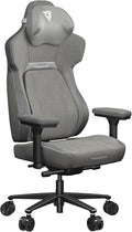 THUNDERX3 CORE Gaming Chair for Adults Ergonomic Office Chair High Back Desk Chair Synchronous Tilt Forward Tilt 360° Self-adjusting Lumbar Support Multipurpose Footrest Fabric Loft Light Grey