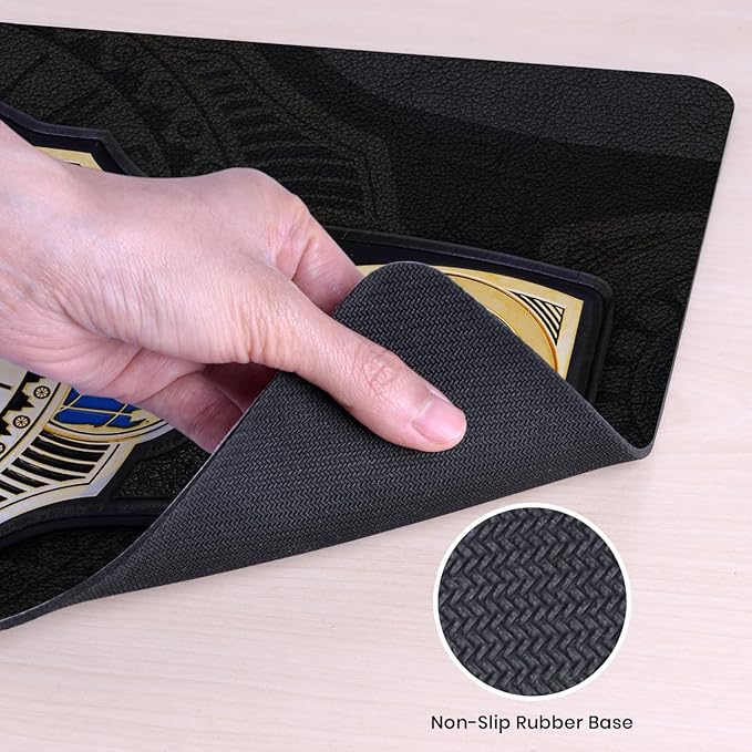 Head Case Designs Officially Licensed WWE Intercontinental Championship Title Belts 23.62 x 11.81 x 0.12 inches (600 x 300 mm) - L Gaming Office Desk PC Keyboard Mouse Mat Pad