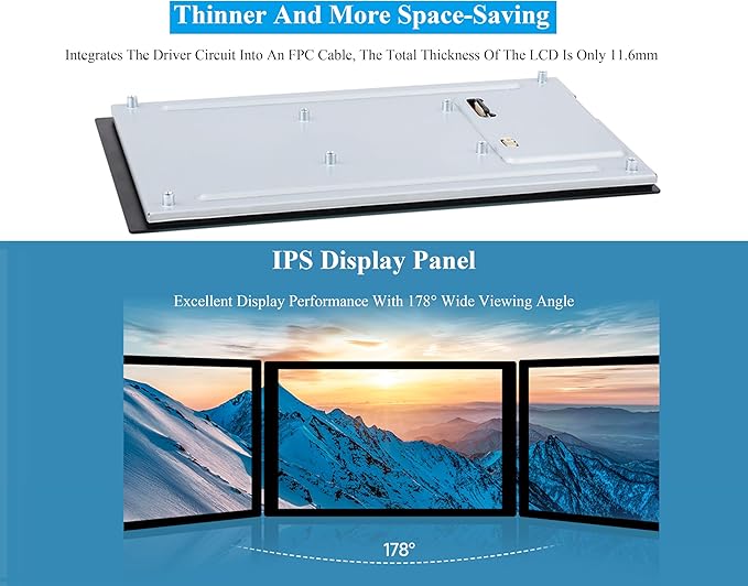 8inch DSI Touch Screen 10-Point Capacitive Touch Display 800x1280 IPS Panel Optical Bonding Toughened Glass Panel Compatible with Raspberry Pi 5/4B/3B+/3B/RK3506/RK3576/ESP32-P4