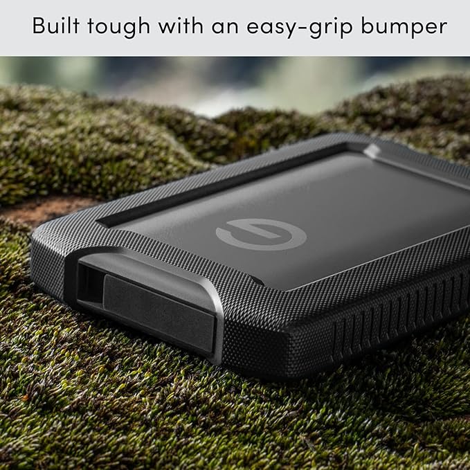 SanDisk Professional 5TB G-DRIVE ArmorATD - Rugged Durable Portable External Hard Drive HDD USB-C USB 3.2 Gen 1 - SDPH81G-005T-GBAND