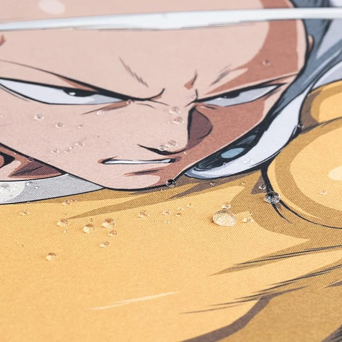 Grupo Erik One Punch Man Saitama XXL Mouse Mat - Desk Pad - 31.5 x 13.78 Non-Slip Rubber Base Mouse Pad Gaming Mouse Pad Keyboard Mouse Mat - One Punch Man Manga