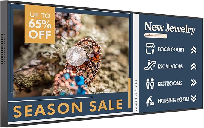 37 inch Ultra-Wide Digital Signage Display