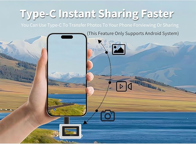 Long Battery Life Transportable Camera 80Min Registering USB Create Charging Assist Live I Type Extended Tasks with Scintillate