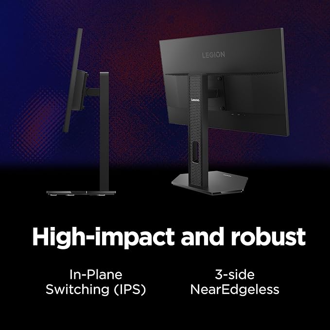 Lenovo Legion 24-10 Gaming Monitor - 23.8 IPS FHD Display - 240Hz - 0.5ms MPRT - AMD FreeSync Premium - HDR10 - Ergonomic LTPS Stand - HDMI 2.1 and DisplayPort 1.4 - Raven Black