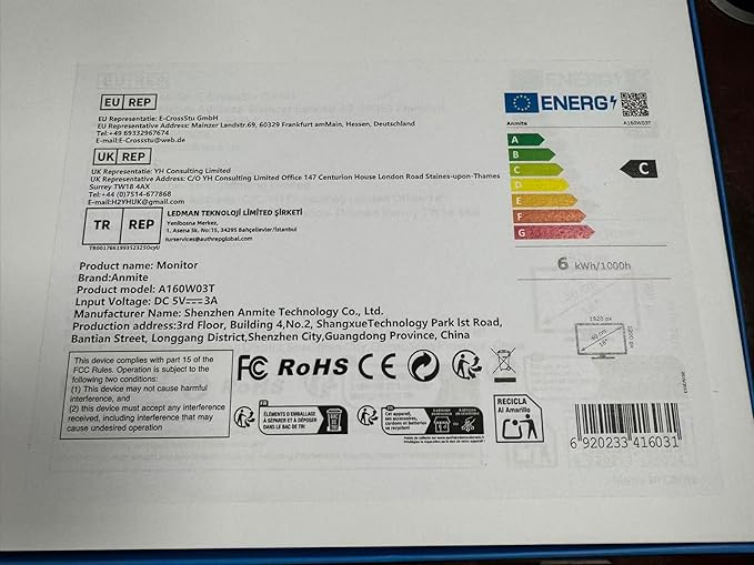 16 Portable Touch Monitor for Laptop Computer Gaming Display Metal Enclosure Mobile Display