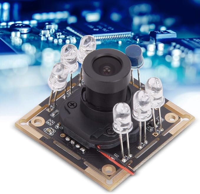 USB Camera Module with Face Recognition Ir-Cut Infrared Night Viewing Plug and Play 72° View Camera Module for Home Office School PC