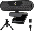 saylas 4K Webcam with 4 Noise Cancellation Microphone W8GS Web Cam Privacy Cover 85° FOV Plug &amp Play Web Streaming Camera for Computer USB Webcam for Pc Laptop Desktop Mac