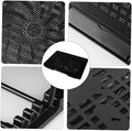 NUOBESTY Laptop Cooling Mat Dual USB Fans Portable Notebook Cooler for Efficient Heat Dissipation for Gaming and Workstations Black