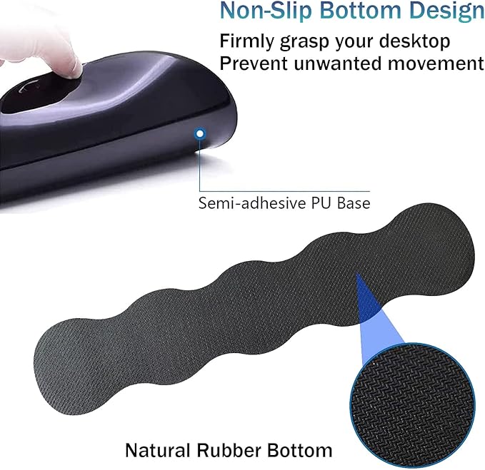 Ergonomic Keyboard Wrist Support Pad and Wrist Support Mouse Pad Anti-Slip with Gel Memory Mouse Pad Set Suitable for Office Use/Home Use - American Flag and Horse