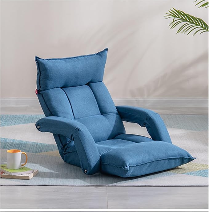 Padded Floor Chair with Back SupportLounge Chairs Meditation Cushion with Memory Foam Adults Video Gaming Sofa Chair with Adjustable Backrest