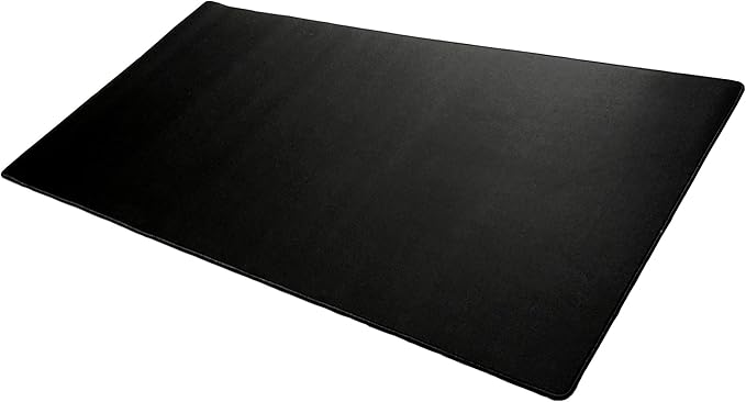 Mega Size Gaming Mouse Pad - Anti Slip Rubber Base - Stitched Edges - Large Desk Mat - 48 x 24 x 0.16 (Mega All Black/No Logo)
