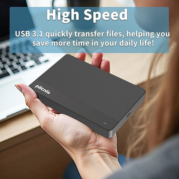 Ultra Slim Portable External Hard Drive USB3.0 HDD Storage for XboxPS4/5PCDesktopLaptopMacBookChromebook (HDD1.1-320G)