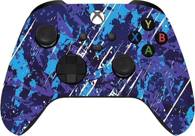 Custom Controllerzz Wireless Controller for Microsoft Xbox Series X/S &amp Xbox One - Custom Soft Touch Feel - Custom Series X/S Controller (X/S Midnight Surge)